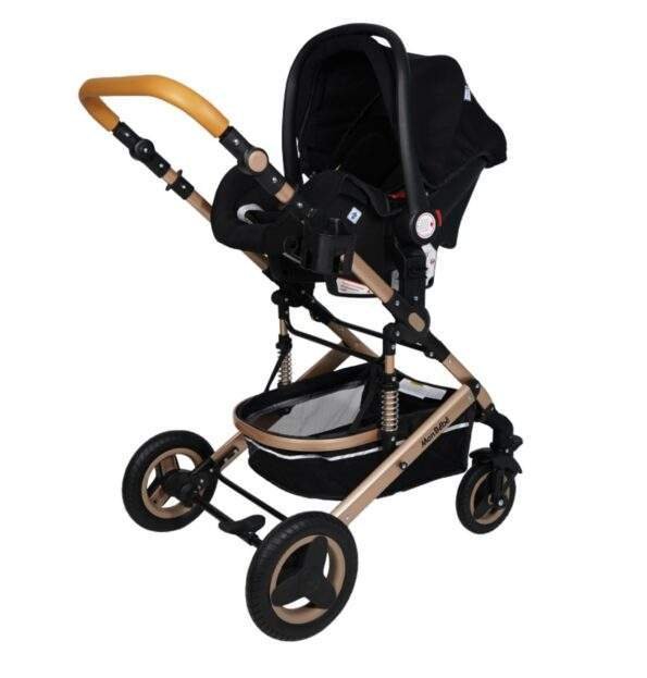 POUSSETTE URBAN TENDANCE RÉVERSIBLE AVEC MAXI COSI ET SAC À LANGER NOIR – MON BÉBÉ
