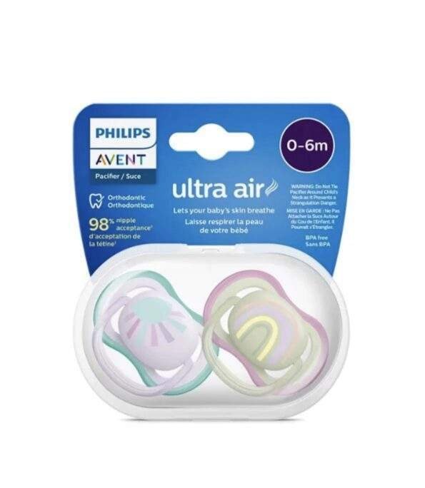 AVENT SUCETTE ULTRA AIR 0-6M GIRL SCF085/59